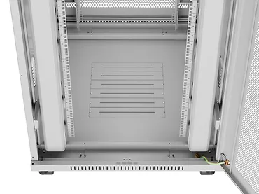 Lanberg Szafa instalacyjna rack stojąca 19 cali 27U 800x1000 drzwi perforowane LCD szara (Flat pack)