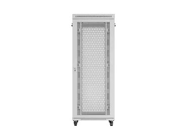 Lanberg Szafa instalacyjna rack stojąca 19 cali 42U 800x1000 drzwi perforowane LCD szara (Flat pack)