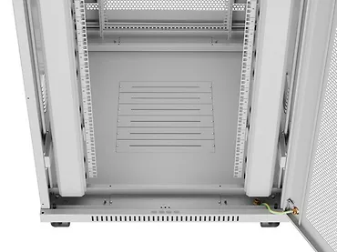 Lanberg Szafa instalacyjna rack stojąca 19 cali 42U 800x1000 drzwi perforowane LCD szara (Flat pack)