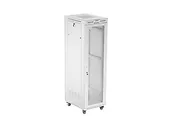 Lanberg Szafa instalacyjna rack stojąca 19 cali 42U 600x800 drzwi perforowane LCD szara (Flat pack)