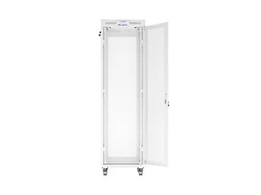 Lanberg Szafa instalacyjna rack stojąca 19 cali 42U 600x800 drzwi perforowane LCD szara (Flat pack)