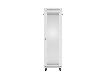 Lanberg Szafa instalacyjna rack stojąca 19 cali 42U 600x800 drzwi perforowane LCD szara (Flat pack)