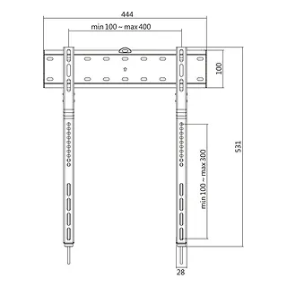 LogiLink Uchwyt ścienny TV, 32 - 65 cali, max 40 kg