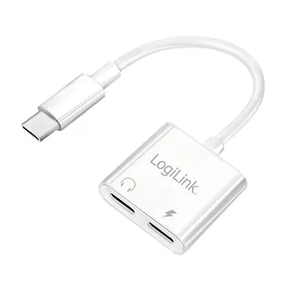 LogiLink Adapter USB-C do 2x USB -C, PD 60W / audio