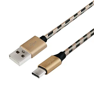 LogiLink Kabel USB 2.0 A męski do USB-C męski, dł. 2m