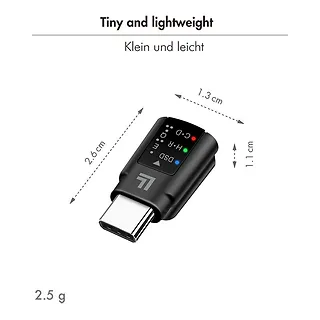 LogiLink Adapter audio USB-C/M na 3.5mm/F, DAC, EQ