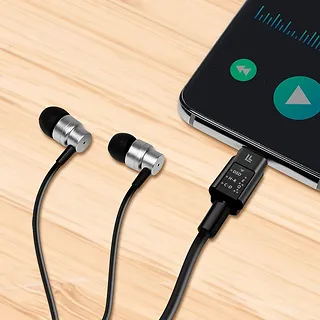 LogiLink Adapter audio USB-C/M na 3.5mm/F, DAC, EQ