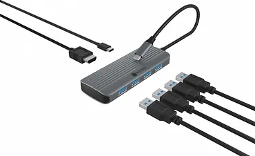 IcyBox Stacja dokująca IB-DK4022a-CPD 6w1, HDMI,USB,PD