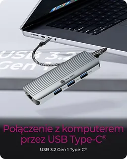 IcyBox Stacja dokująca IB-DK4034a-CPD 6w1, HDMI,USB,PD,LAN