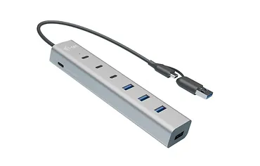 i-tec Hub USB-C/USB-A Charging Metal HUB 7 ports