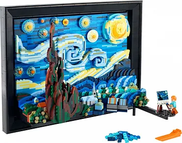 LEGO Klocki Ideas 21333 Gwiaździsta noc Vincenta van Gogha