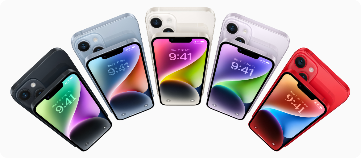 Smartfony iPhone 14 i 14 Plus z procesorem A15 Bionic iPhone 14, iPhone 14 Plus, Apple A15 Bionic procesor iPhone 13