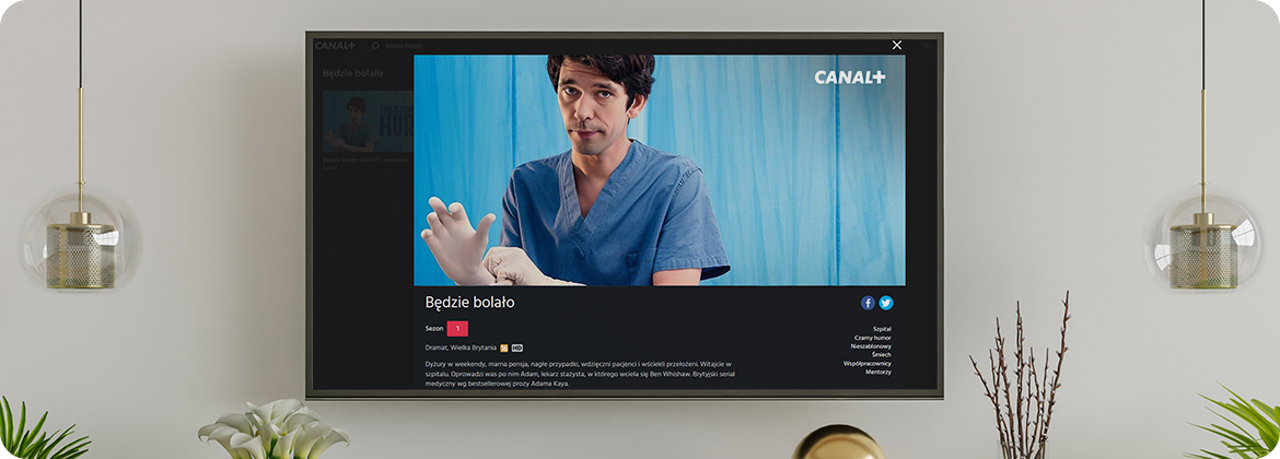 Serial "Będzie bolało" na platformie Canal+ Canal+ z serialem "Będzie bolało"